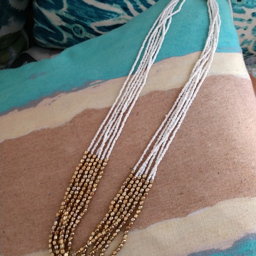 Long beaded necklace